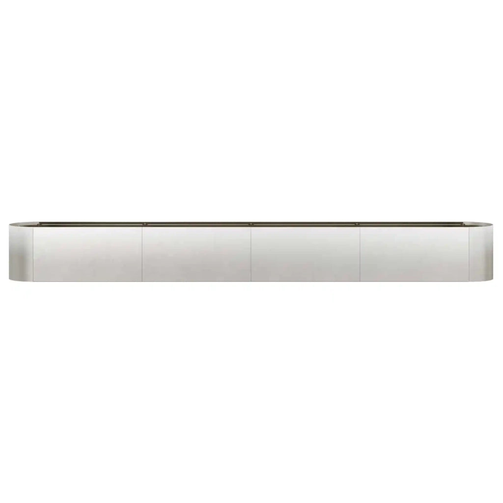 Letto rialzato da giardino Acciaio Inox 360 x 40 x 40 cm 8011709