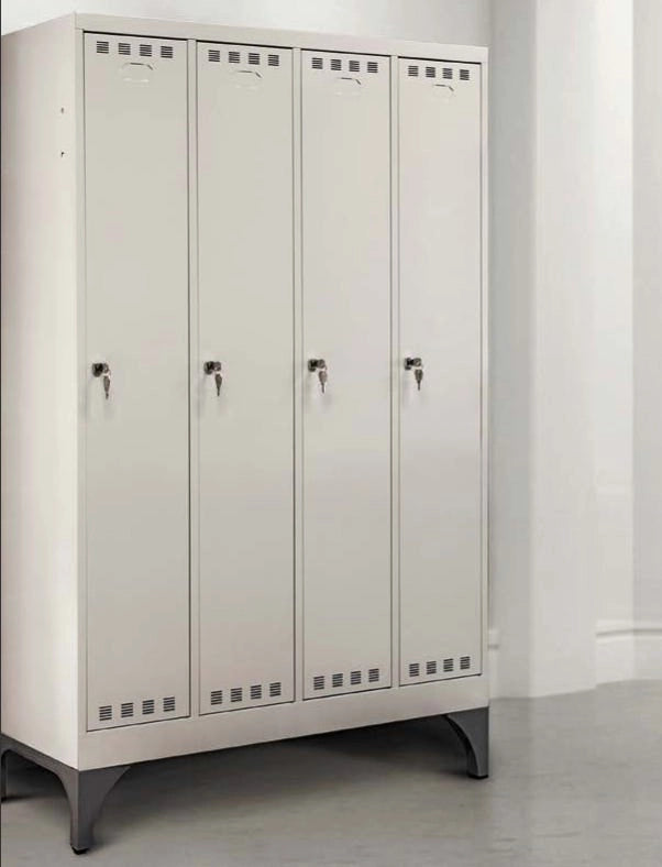 Armadio per spogliatoio con tramezza interna a 3 posti cm. 119,5x50x195h