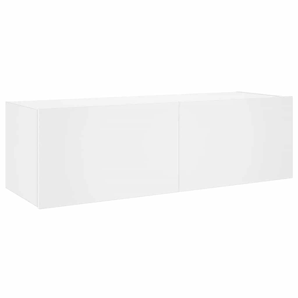 Mobile TV a Parete con Luci LED Bianco 100x35x31 cmcod mxl 110173