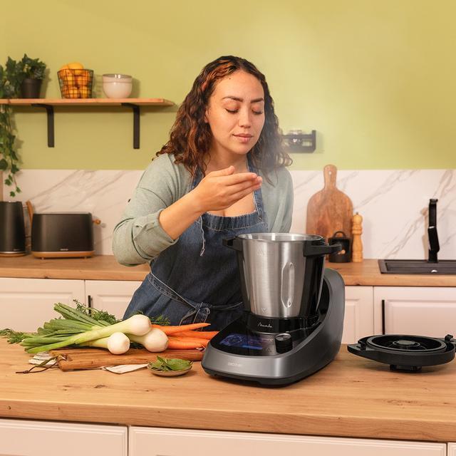 Cecotec Mambo Touch con Jarra Habana 1600 W 3,3 L Nero, Acciaio inossidabile