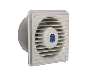 ASPIRATORE ELETTRICO DA PARETE ASSIALE AUTOMATICO 15W  ø mm.100 di foro art.T100    LUX