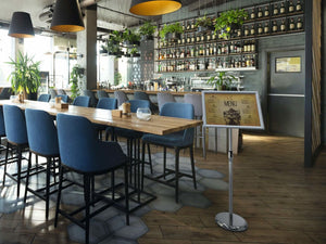 Durable 479923 stand informativo e supporto per brochure A3 Alluminio, Plastica, Acciaio Argento