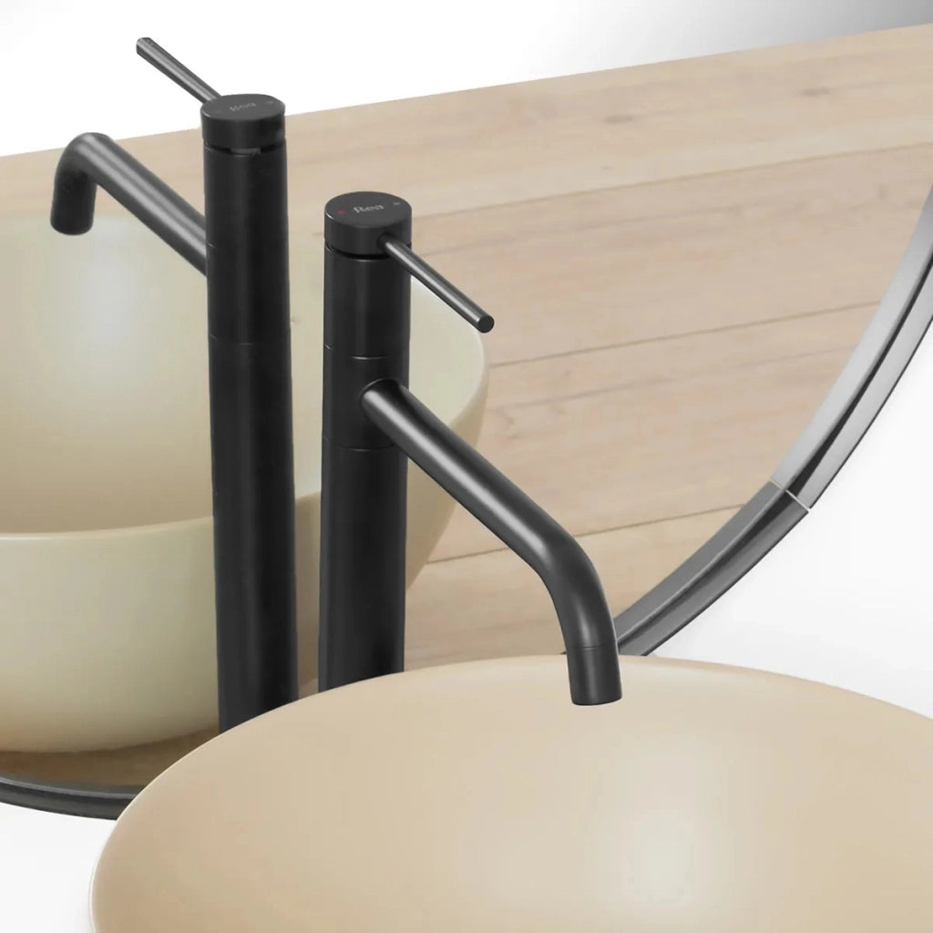 Rubinetto Da Bagno Rea Lugano Slim Black High