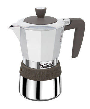 Pedrini MyMoka induction 6 tazze Tortora