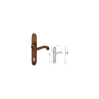 Ghidini 290087000 Maniglia Ottone Brunato Barocco Q8x70