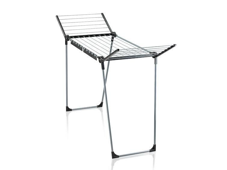 Leifheit 87018 Stendibiancheria con alette Nero