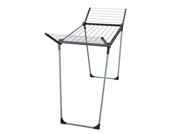 Leifheit 87018 Stendibiancheria con alette Nero