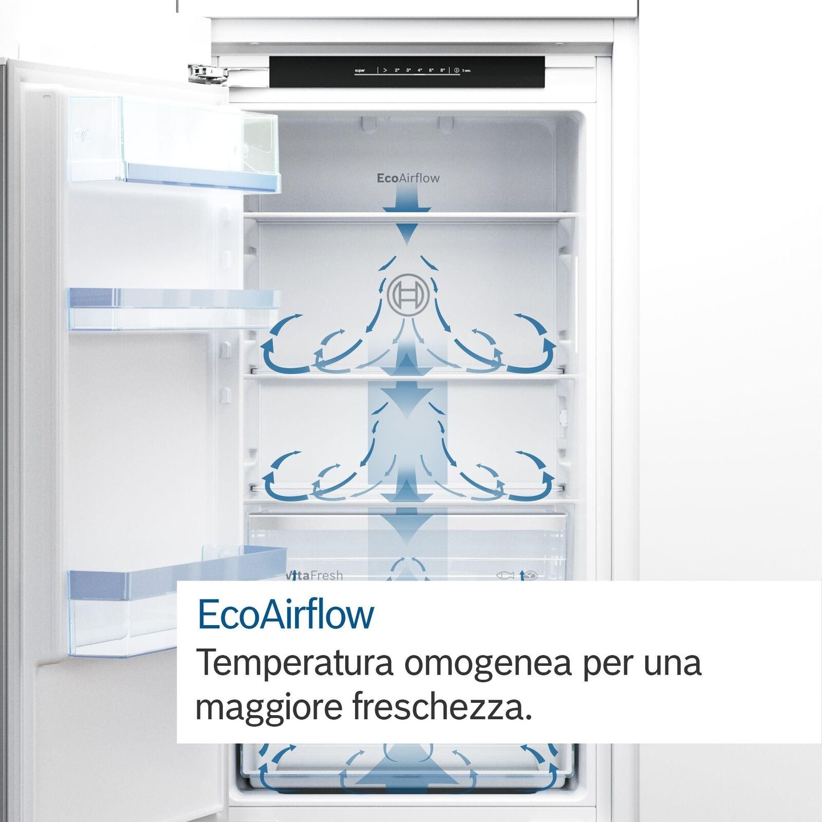 Bosch Serie 2 KIV865SE0 frigorifero con congelatore Da incasso 267 L E Bianco