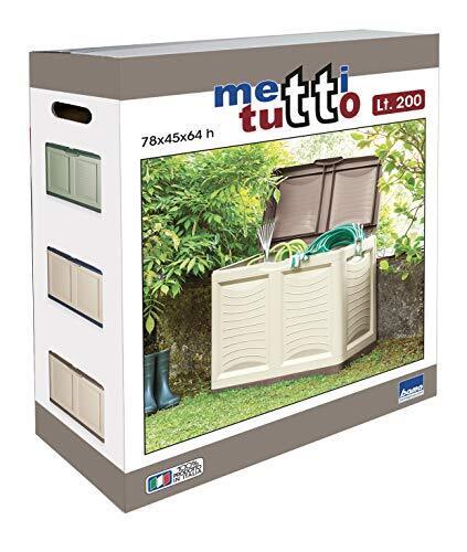 Bama Baule Contenitore Mettitutto 78x45x64h Lt. 200 Tortora