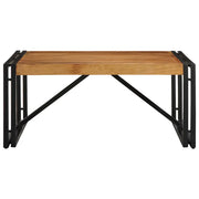 Tavolino Salotto-Tavolino da soggiorno-Tavolo 80x80x35 cm Legno Massello di Acacia