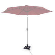 Base per ombrellone riquadro in resina da esterno 44x44x35cm, Supportoper il palo ombrello ¦Õ38 o ¦Õ48mm Bronzo-Basi per ombrellone