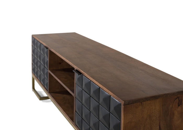 Mobile porta TV fatto a mano in legno di mango 150 cm