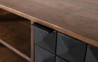 Mobile porta TV fatto a mano in legno di mango 150 cm