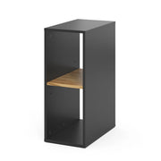 Vicco Mobiletto per PC Antracite/quercia dorata 28.5 x 50 cm 2 scomparti