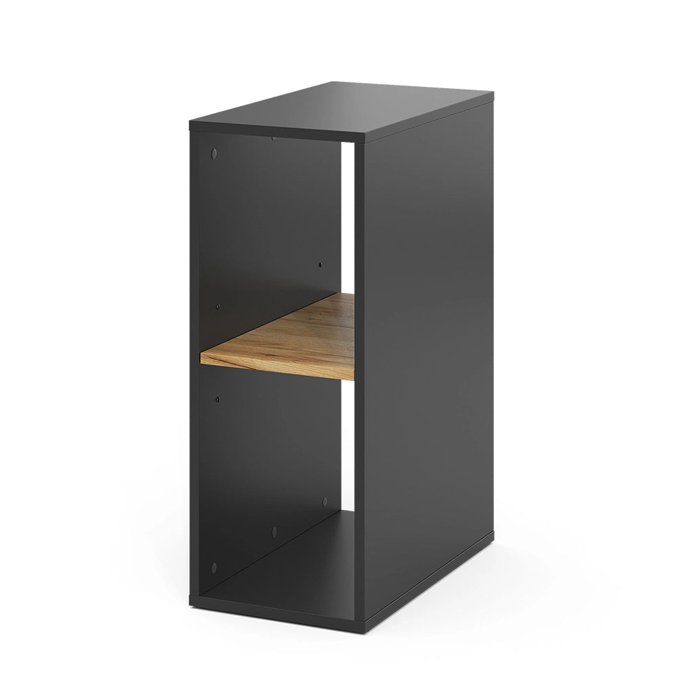 Vicco Mobiletto per PC Antracite/quercia dorata 28.5 x 50 cm 2 scomparti