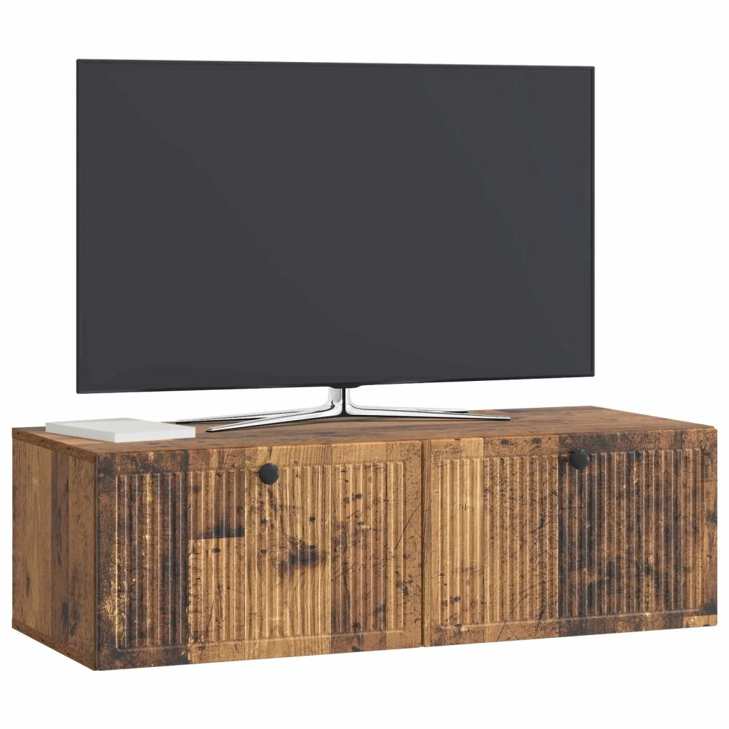 Mobile Porta TV da Muro Legno antico 98 x 41 x 30 cm