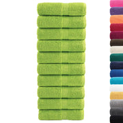 Asciugamani per Ospiti SOLUND 10 pz Verdi 30x50cm 600 g/m² 137496