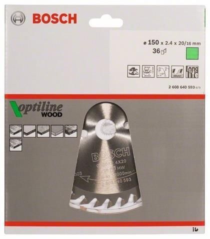 Bosch 2 608 640 593 lama circolare 15 cm 1 pz