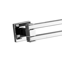 Porta salviette a snodo cromato serie frame - fissaggio incollo o viti