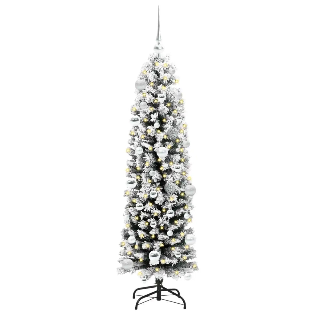 Albero di Natale artificiale con 150 LED Verde 150 cm