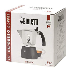 Bialetti Brikka Da versare sulla macchina del caffè Nero, Argento