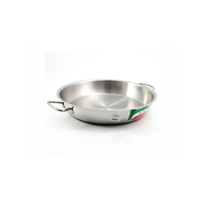 Tegame per induzione in acciaio inox con 2 manici Diametro 45 cm