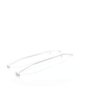 Staffe telo per rimorchi leggeri e carrelli appendice, 2 barre allungabili 100-145cm, in alluminio