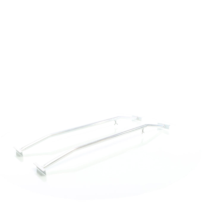 Staffe telo per rimorchi leggeri e carrelli appendice, 2 barre allungabili 100-145cm, in alluminio