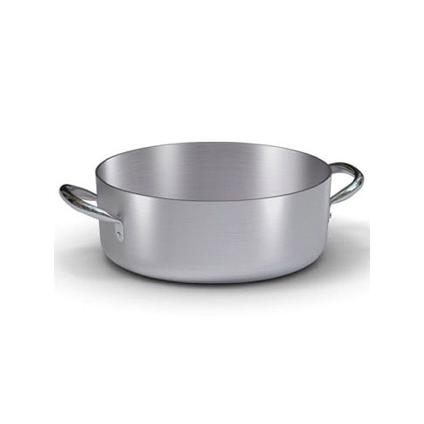 Ballarini Casseruola bassa professionale con 2 manici in alluminio diametro 50 cm