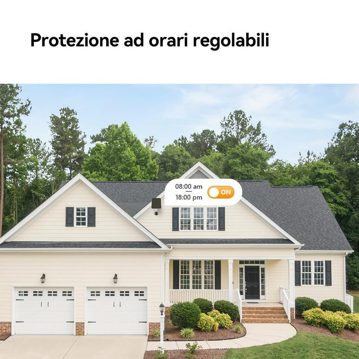 Imou Cell PT - Telecamera da Esterno a batteria con risoluzione 2K (3MP), Rilevamento Movimento/Umano, Visione Notturna a Colori, Audio Bidirezionale, IP66