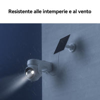 Imou Cell PT - Telecamera da Esterno a batteria con risoluzione 2K (3MP), Rilevamento Movimento/Umano, Visione Notturna a Colori, Audio Bidirezionale, IP66