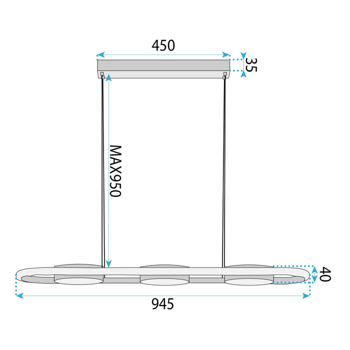 Lampada Da Soffitto G135-cp Gold