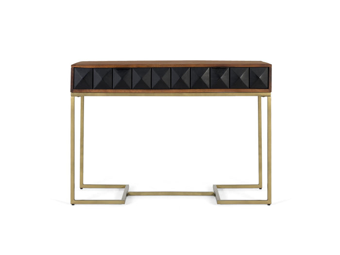 Consolle realizzata in legno di mango e struttura in ferro