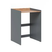 Mobile lavatrice Viktor Antracite/Rovere dorato 67.8 x 94.6 cm con cerchio Vicco