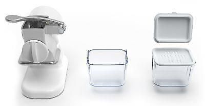 RGV Robusta Junior grattugia e spiralizzatore elettrici Grattugia elettrica Trasparente, Bianco