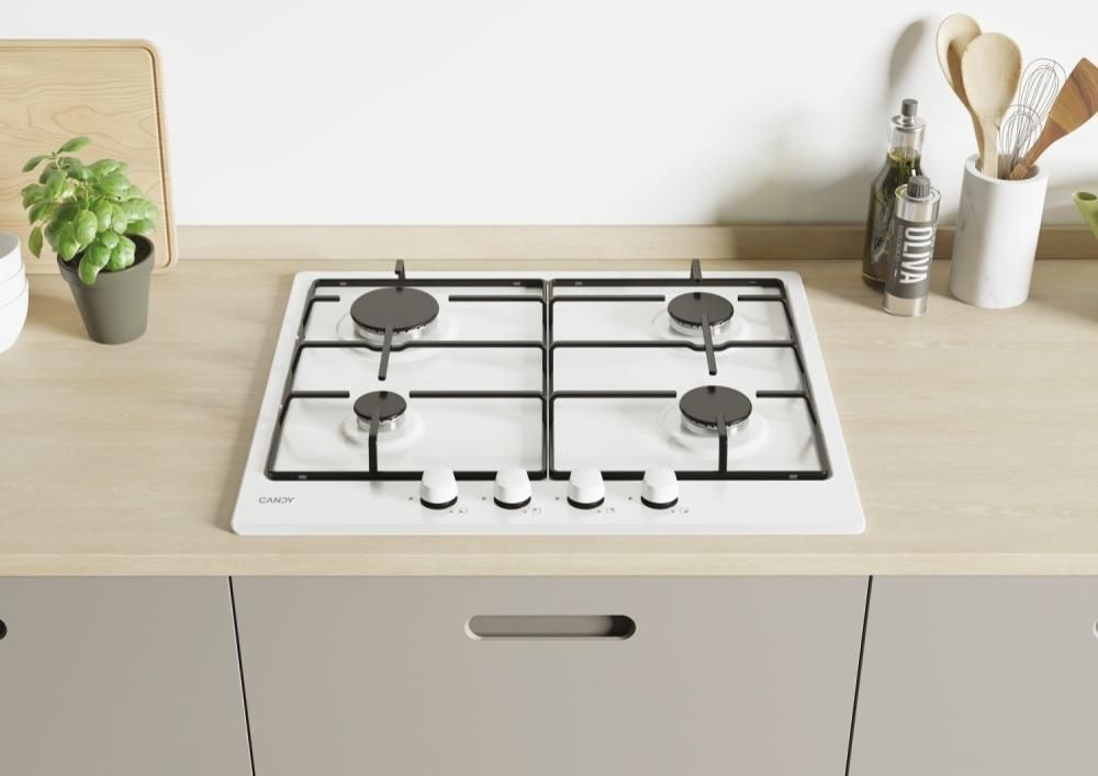Candy Idea CHW6BRWW Bianco Da incasso 59 cm Gas 4 Fornello(i)