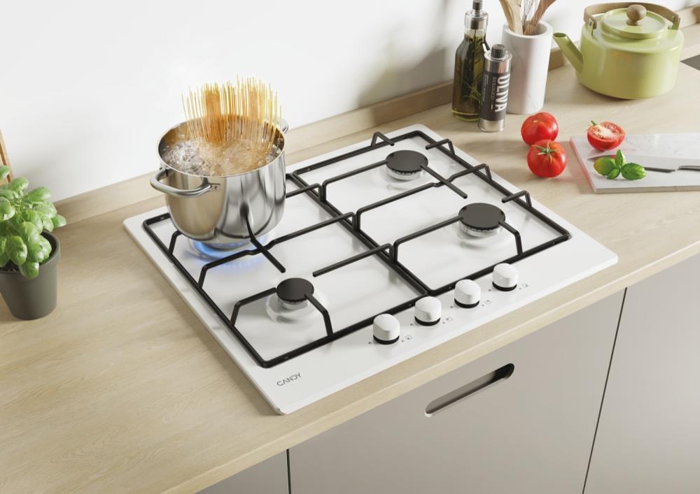 Candy Idea CHW6BRWW Bianco Da incasso 59 cm Gas 4 Fornello(i)