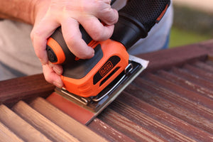 Black & Decker KA401LA Levigatrice orbitale 14000 Giri/min Nero, Arancione