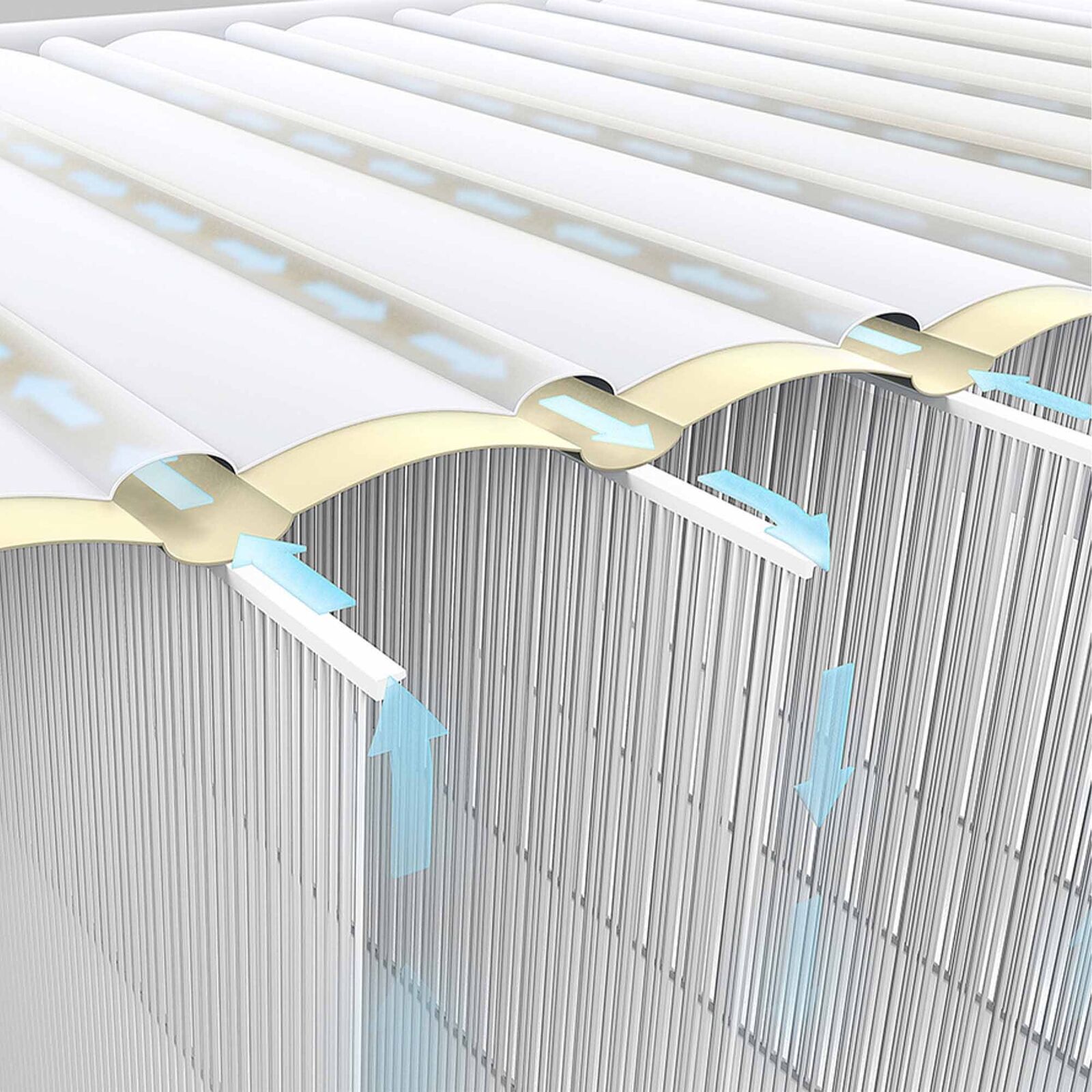 Materasso Casa Singolo Dura Beam Tecnologia Fiber-Tech Con Pompa Elettri