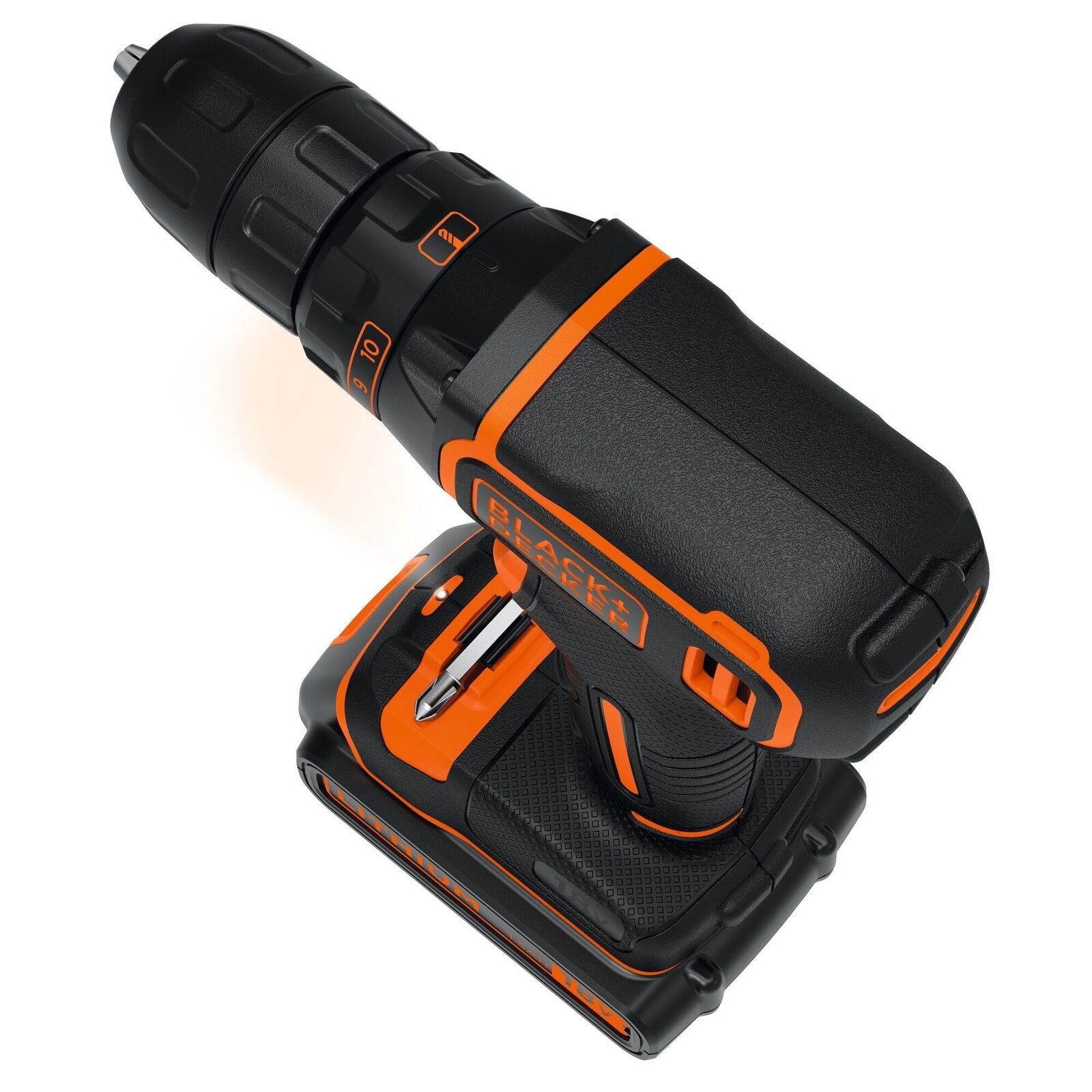Black & Decker BDCDC18KB-QW trapano Nero, Arancione