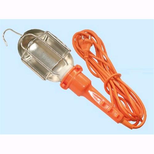 Lampada da officina portatile zincata con cavo 10mt