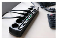 Brennenstuhl 1153110116 prolunghe e multiple 2 m 6 presa(e) AC Interno Nero