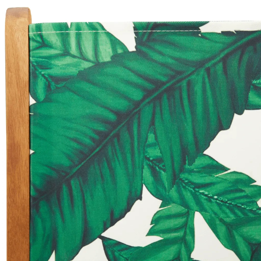 vidaXL Sedie Giardino Reclinabili 4 pz Verdi Tessuto e Legno Massello