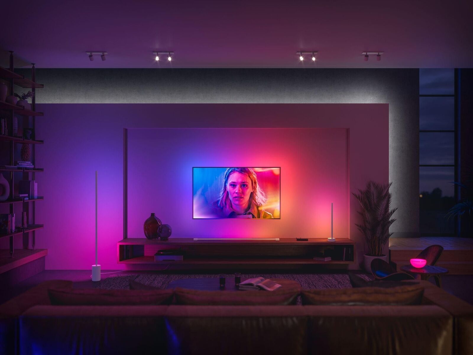 Philips Hue White and Color ambiance Hue White and Color AmbianceGradient Gradient Signe Lampada Smart da Tavolo Bianca