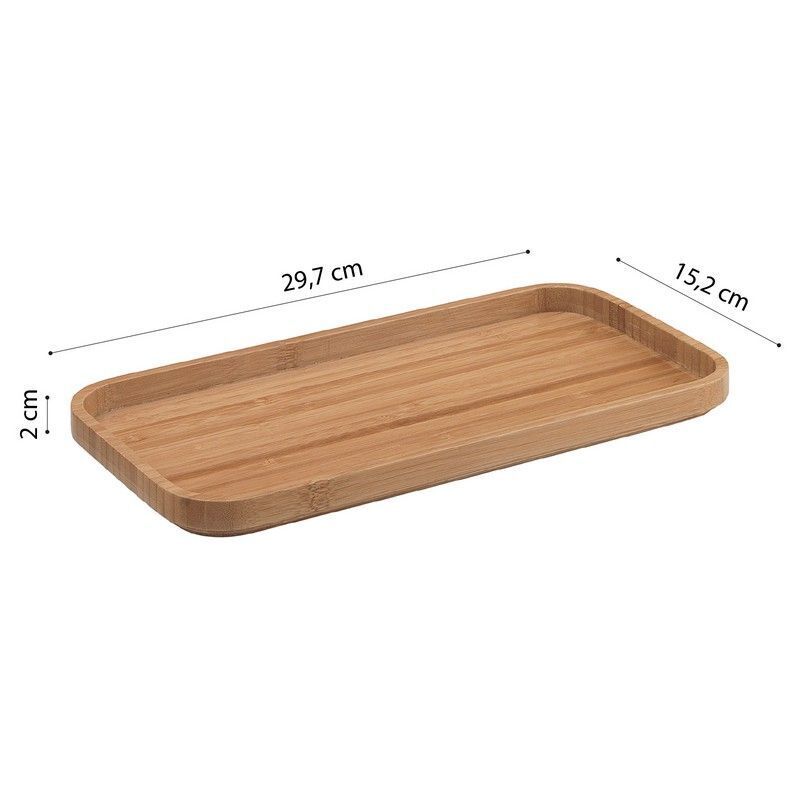 Gedy Vaschetta Ninfea Faggio Naturale Bambu 2x29,7x15 Cm