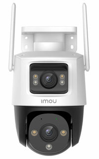 Imou Crusier DUAL 10MP (5MP+5MP) Telecamera Wi-Fi Esterno Doppio Obiettivo, 360°PTZ Videocamera Sorveglianza Esterno con Visione Notturna a Colori, Rilevamento Umano/Veicoli, IP66, Tracciamento Intelligente, 2,4ghz