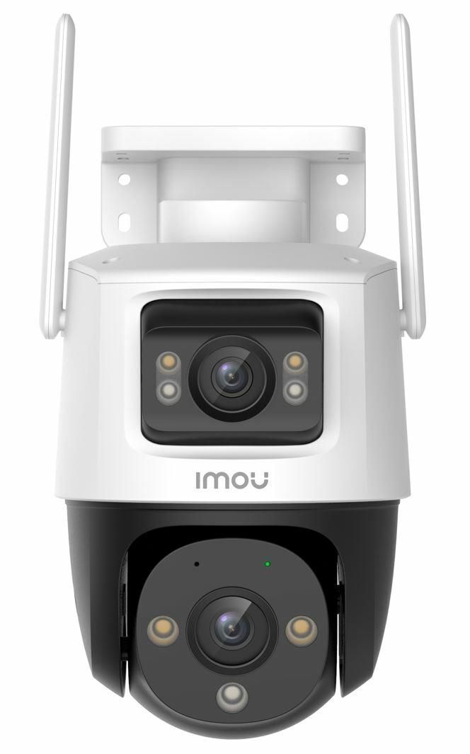 Imou Crusier DUAL 10MP (5MP+5MP) Telecamera Wi-Fi Esterno Doppio Obiettivo, 360°PTZ Videocamera Sorveglianza Esterno con Visione Notturna a Colori, Rilevamento Umano/Veicoli, IP66, Tracciamento Intelligente, 2,4ghz