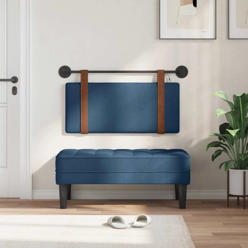 Testiera | Testata sospesa Con luce LED Blu PU Antico