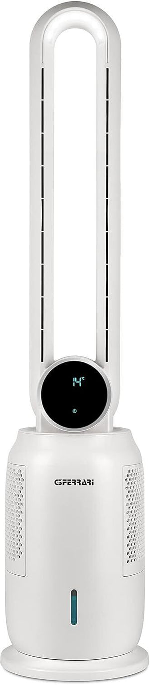 G3 Ferrari Raffrescatore Evaporativo No Pale Tanica 2 Litri Timer Ioni Tlc Bianco