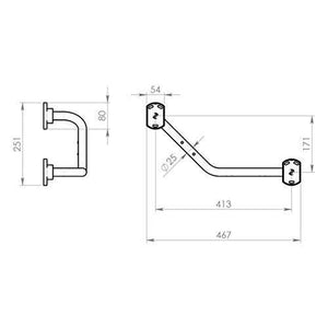 Gedy Porta Salviette Distributore Edera Maniglioni Cromato Metallo 25,2x46,8x9,6
